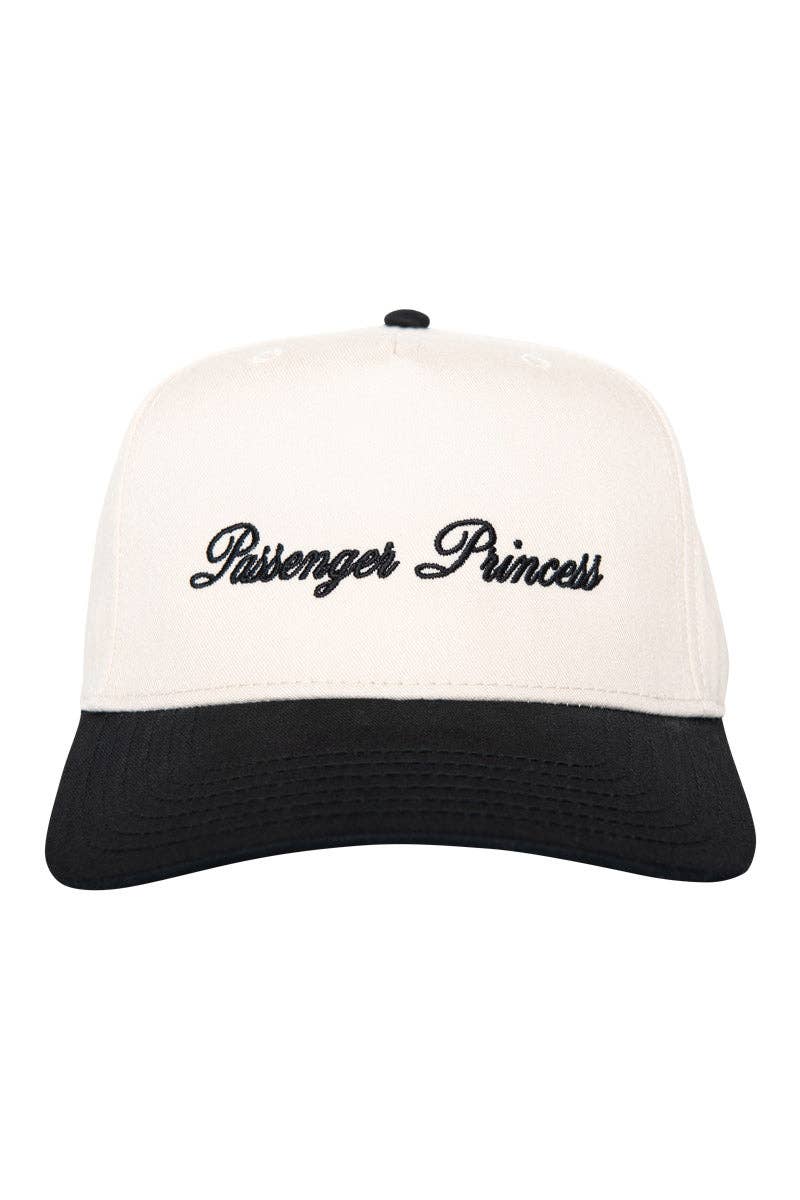 Passenger Princess Two-Toned Trucker Hats For Women: Light Blue and Tan