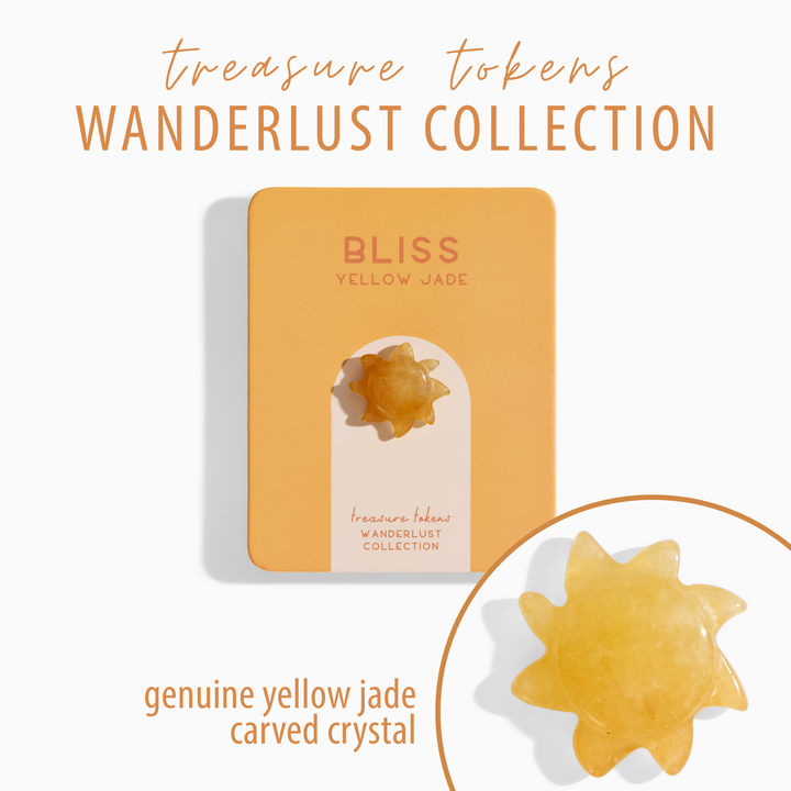 Yellow Jade Crystal Sun | Treasure Tokens: Wanderlust BLISS