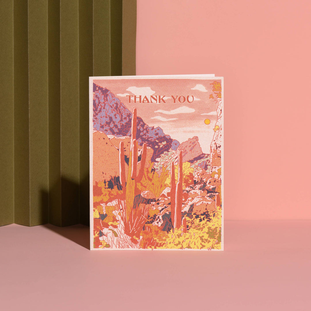 Grateful Oasis greeting card: Single