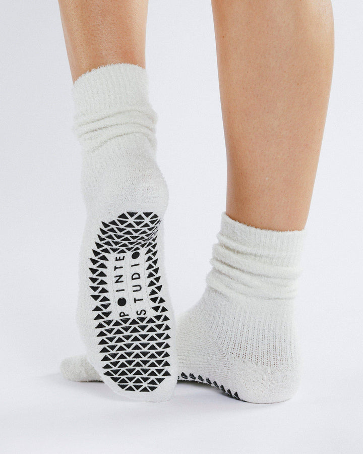 Women's Happy Cloud Crew Grip Sock: S/M