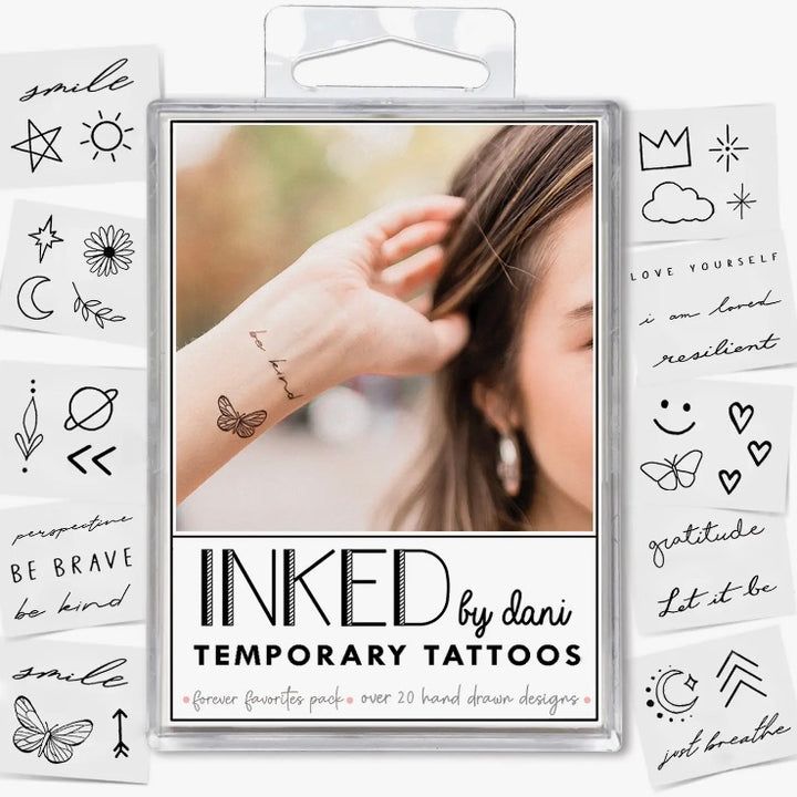 Forever Favorites Temporary Tattoo Pack