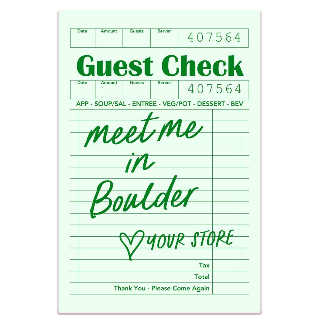 Meet Me in Tucson Guest Check Sticker- White