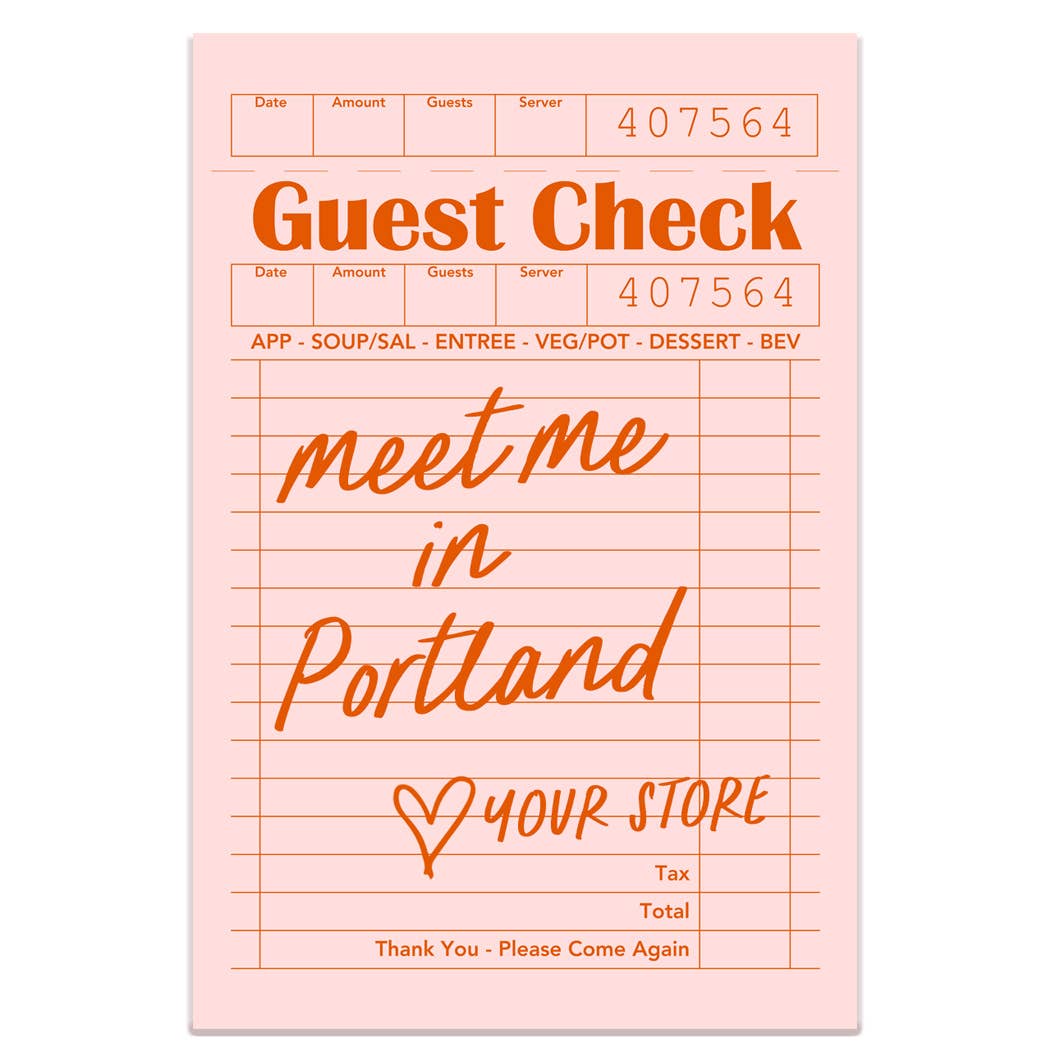 Meet Me in Tucson Guest Check Sticker- White