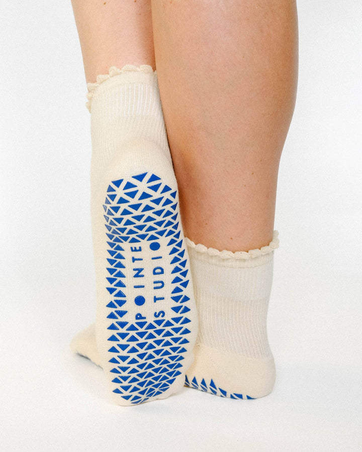 Women's Happy Ankle Grip Sock: M/L