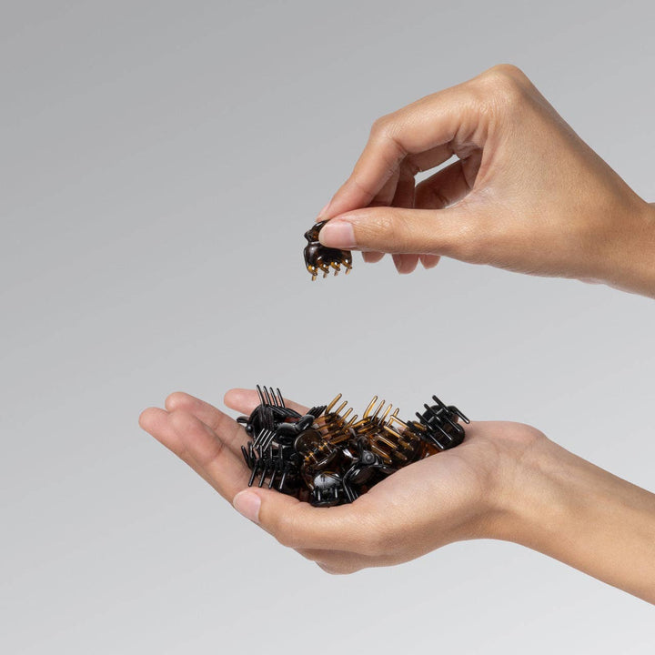 Black & Tort Micro Cloud Clip 16pc Set