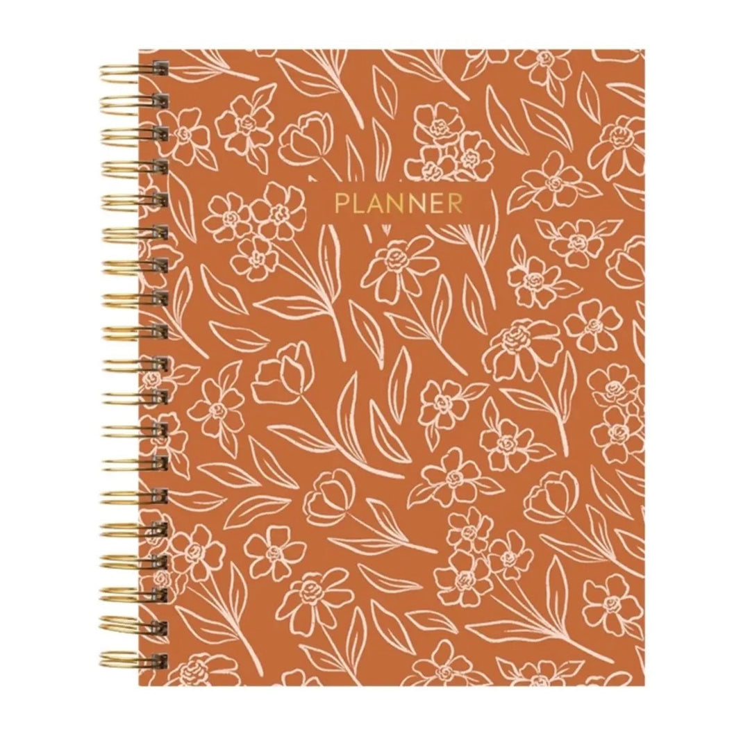 Terracotta Floral Undated Planner