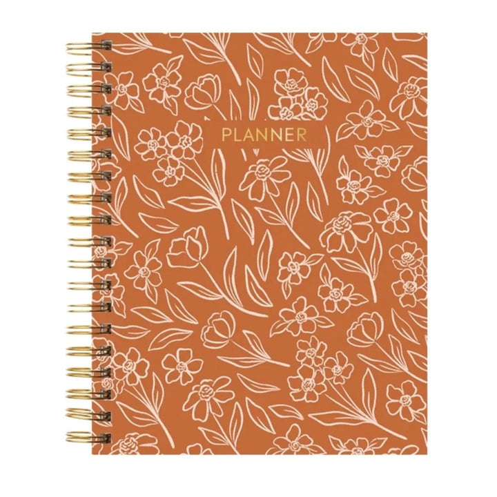 Terracotta Floral Undated Planner