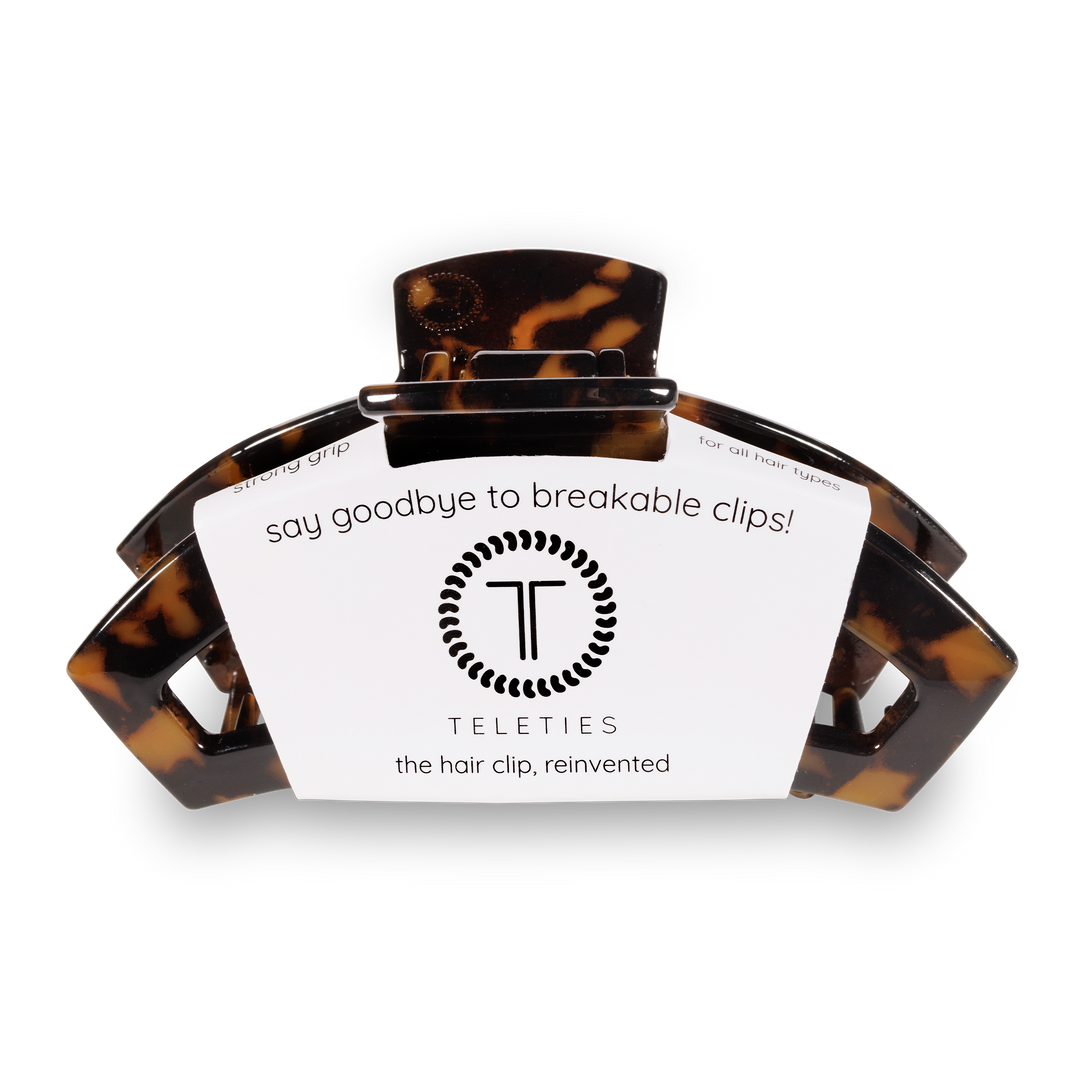 Large Open Hair Clip-Tortoise