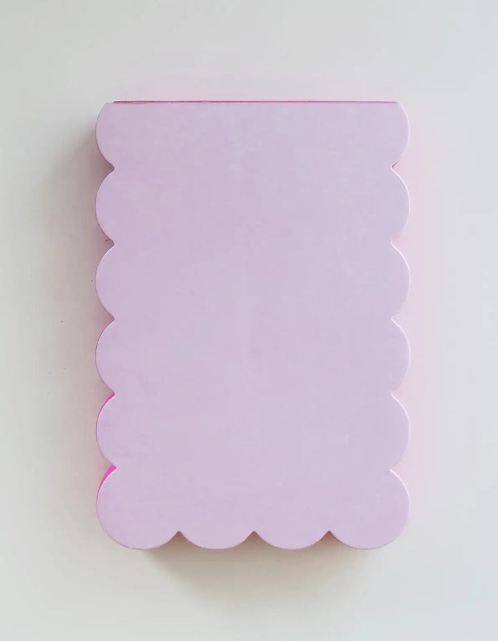 Scalloped Shaped Pad | Lilac + Hot Pink