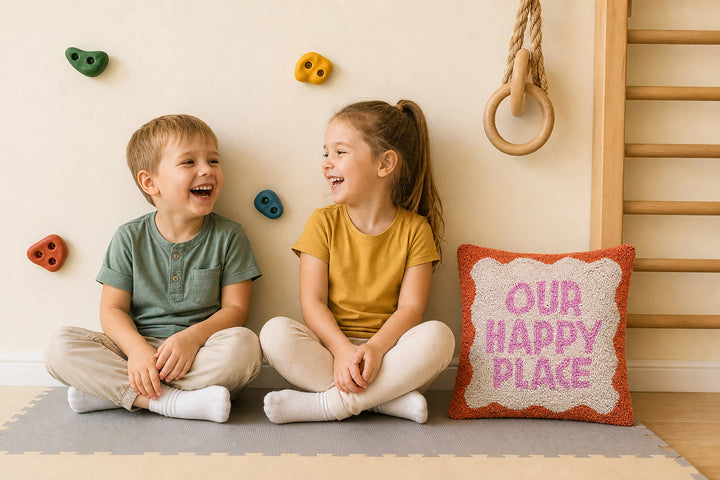 Our Happy Place Hook Pillow