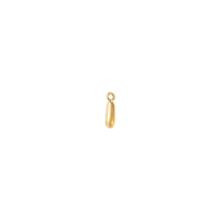 Gold Micro Letters  | Waterproof Stainless Steel: I