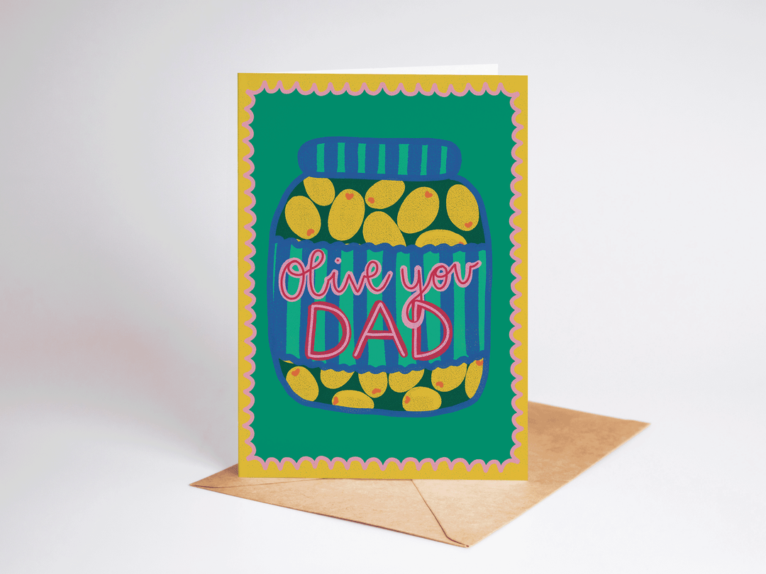 Olive You Dad Father's Day Greeting Card