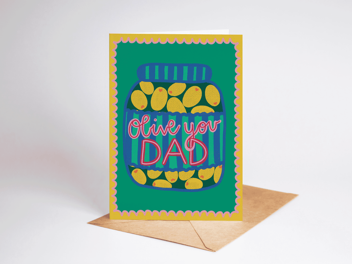 Olive You Dad Father's Day Greeting Card