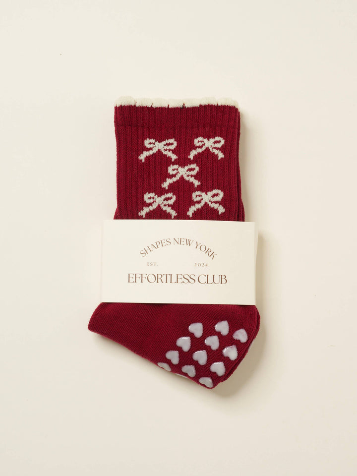 🎀 Ribbon Petal Grip Sock