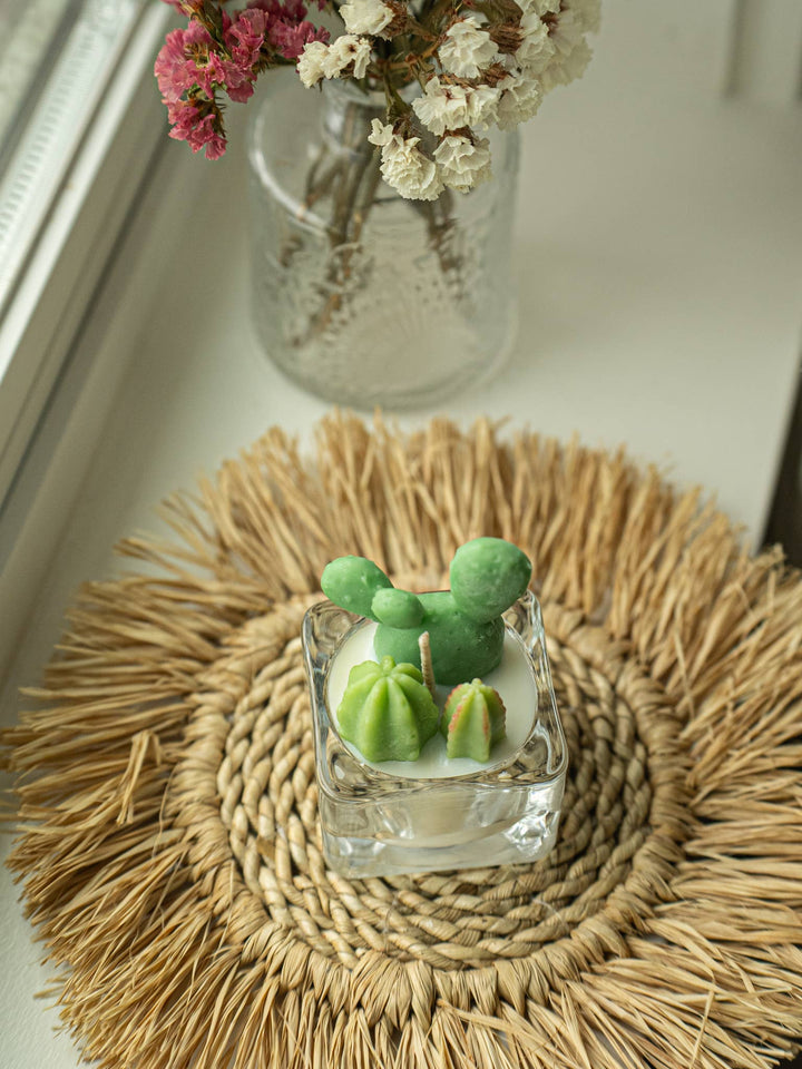 Bunny Ears and Fairy Castle Cactus Tealight Candles: Fairy Castle Cactus Tealight