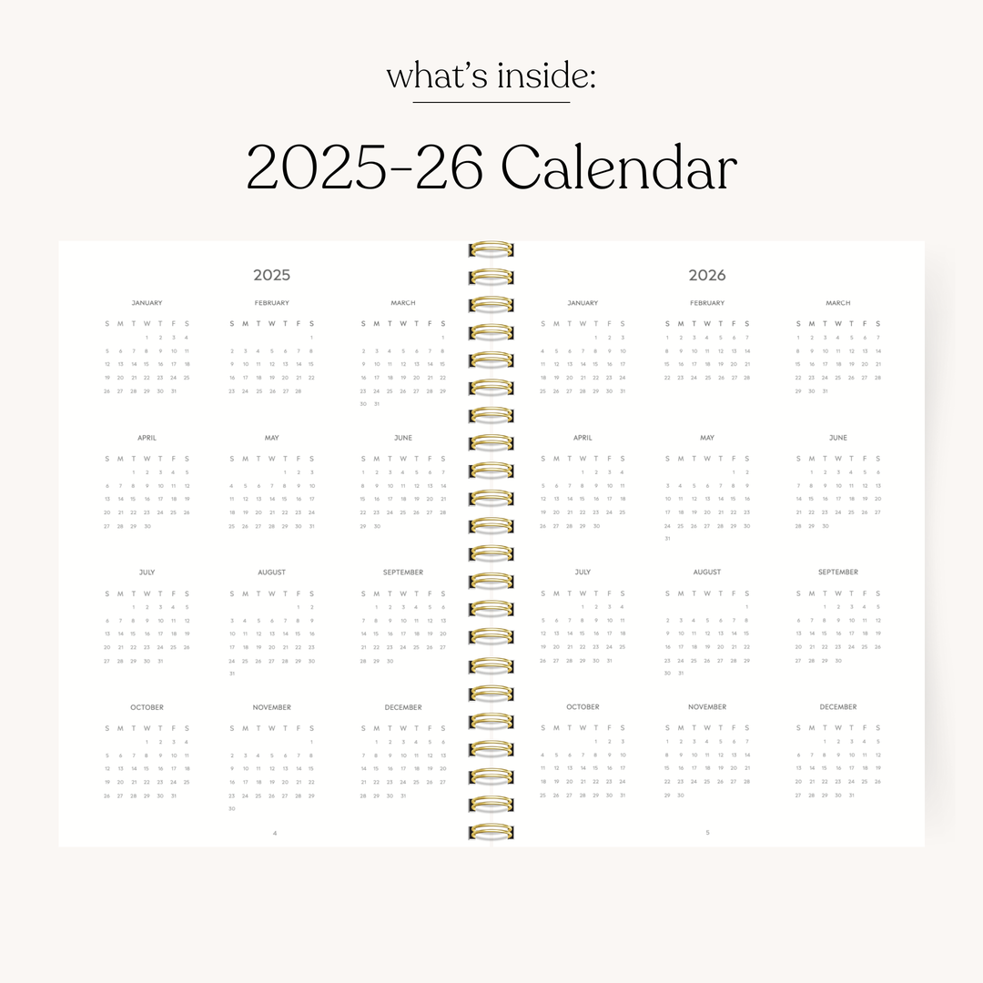 Summer Meadows 2025-2026 Academic Planner: 8.5x11