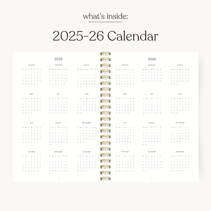 Summer Meadows 2025-2026 Academic Planner: 8.5x11
