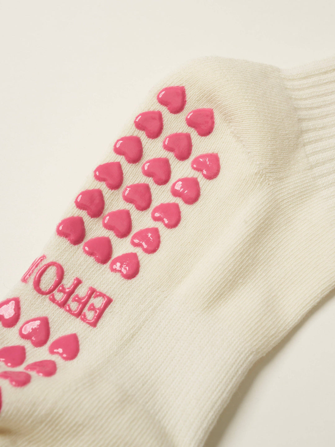 Bow Ruffle Grip Sock: Hot Pink