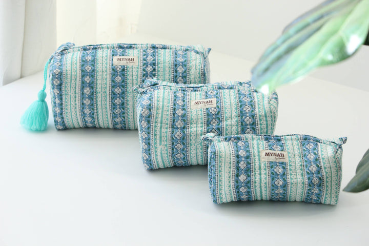 Large Moroccan Stripes Cosmetic Bag