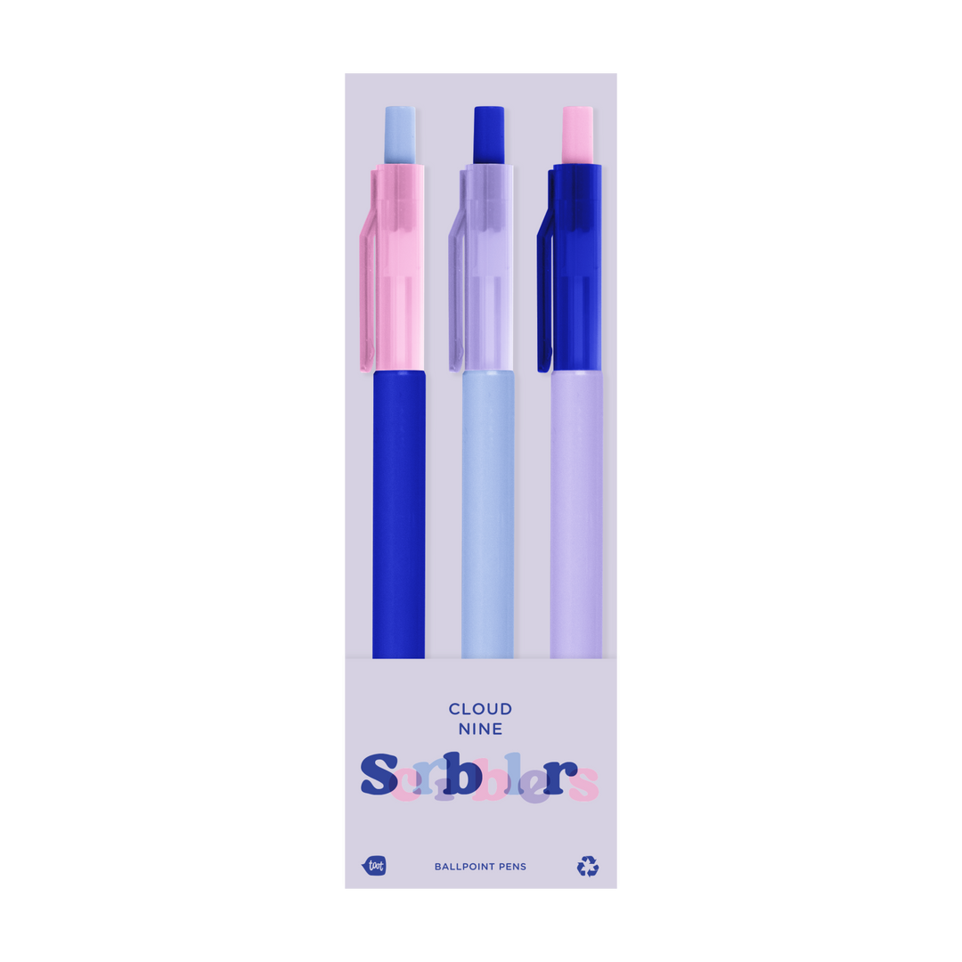 Scribblers Ballpoint Pens: Miss Matcha Scribbler 3 Pack
