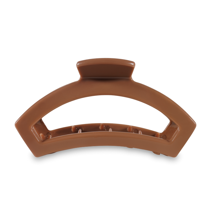 Large Open Hair Clip-Caramel