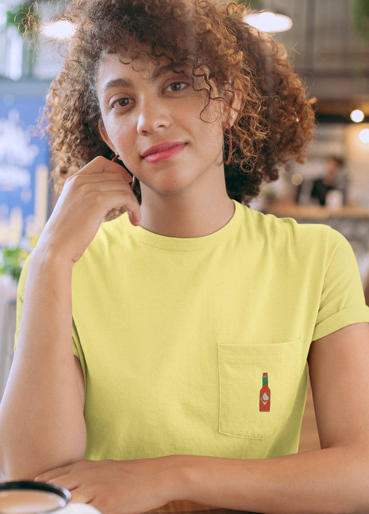 Hot Sauce Bottle, Food, Embroidered, Iron on Patch