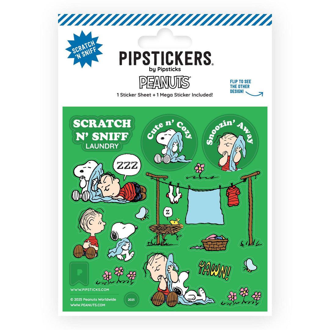 Peanuts Laundry Day Scratch 'n Sniff Sticker Sheet
