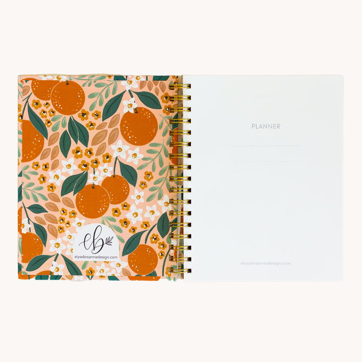 Pressed Floral Undated Planner: 7x9