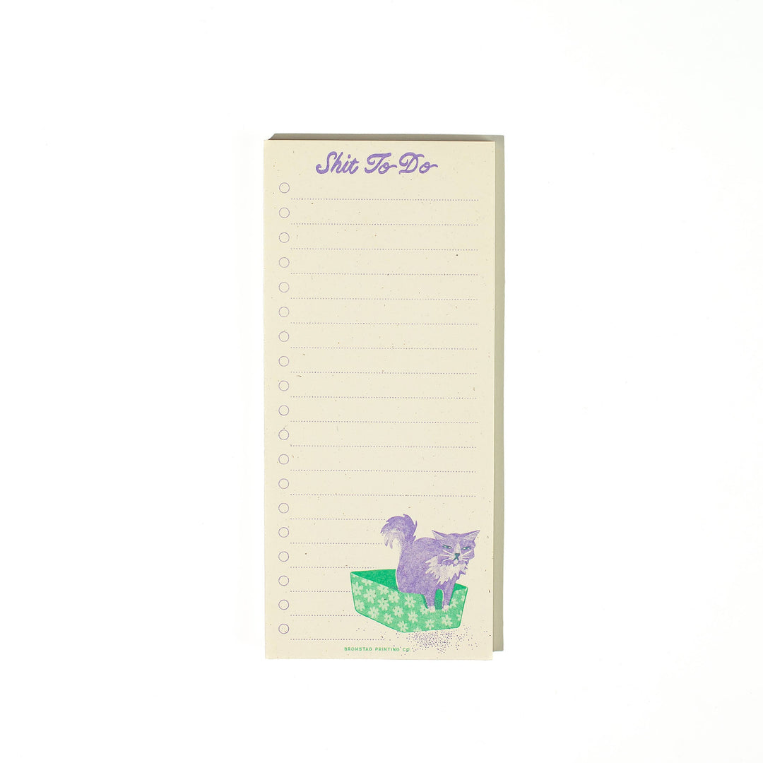 Shit To Do - Risograph Notepad