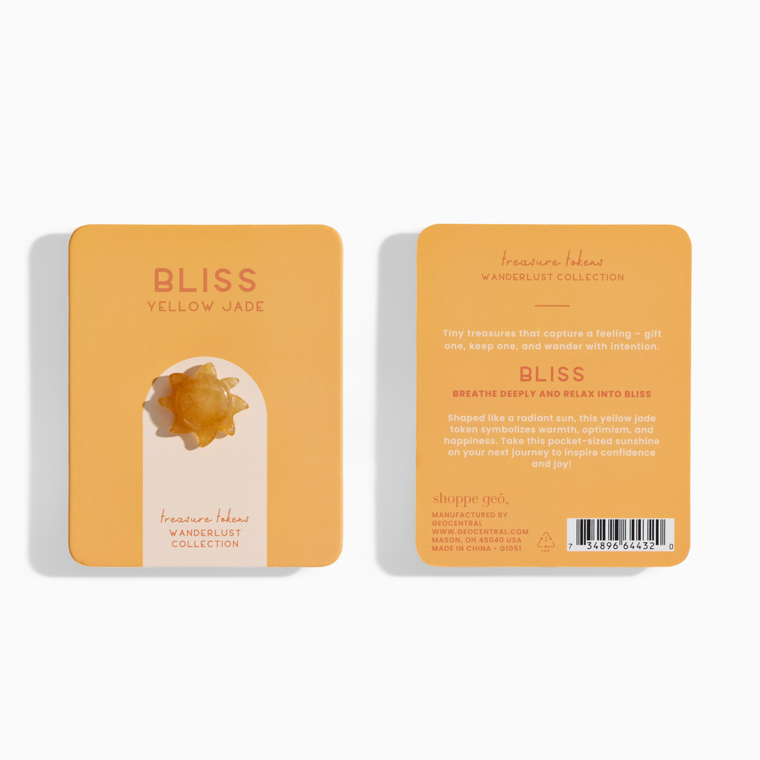 Yellow Jade Crystal Sun | Treasure Tokens: Wanderlust BLISS