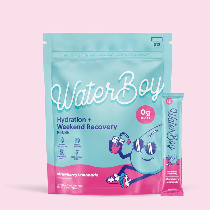 Waterboy Weekend Recovery: Blue Raspberry / 12 pk