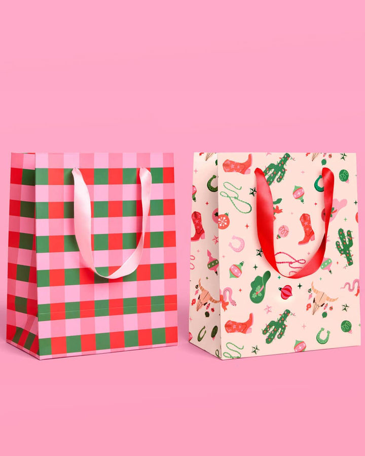 Western Christmas Gift Bag