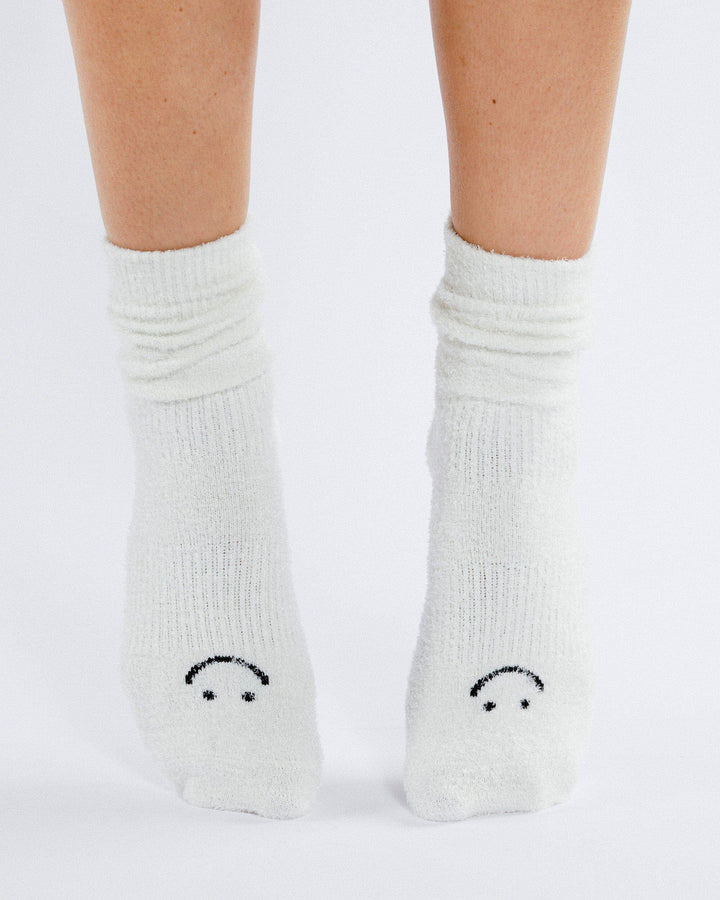 Women's Happy Cloud Crew Grip Sock: S/M