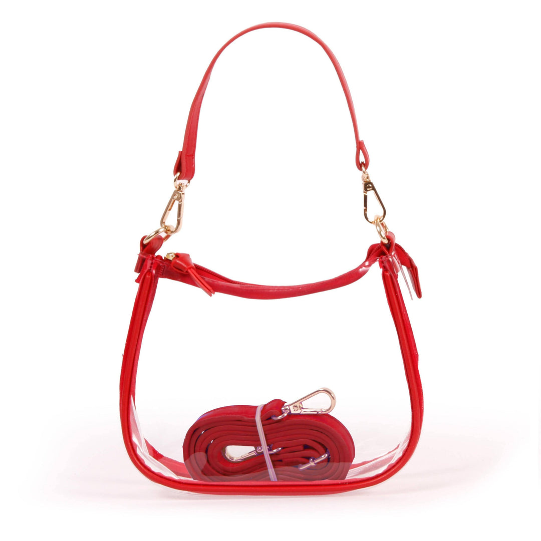 The Clara Clear Purse by Desden in Red