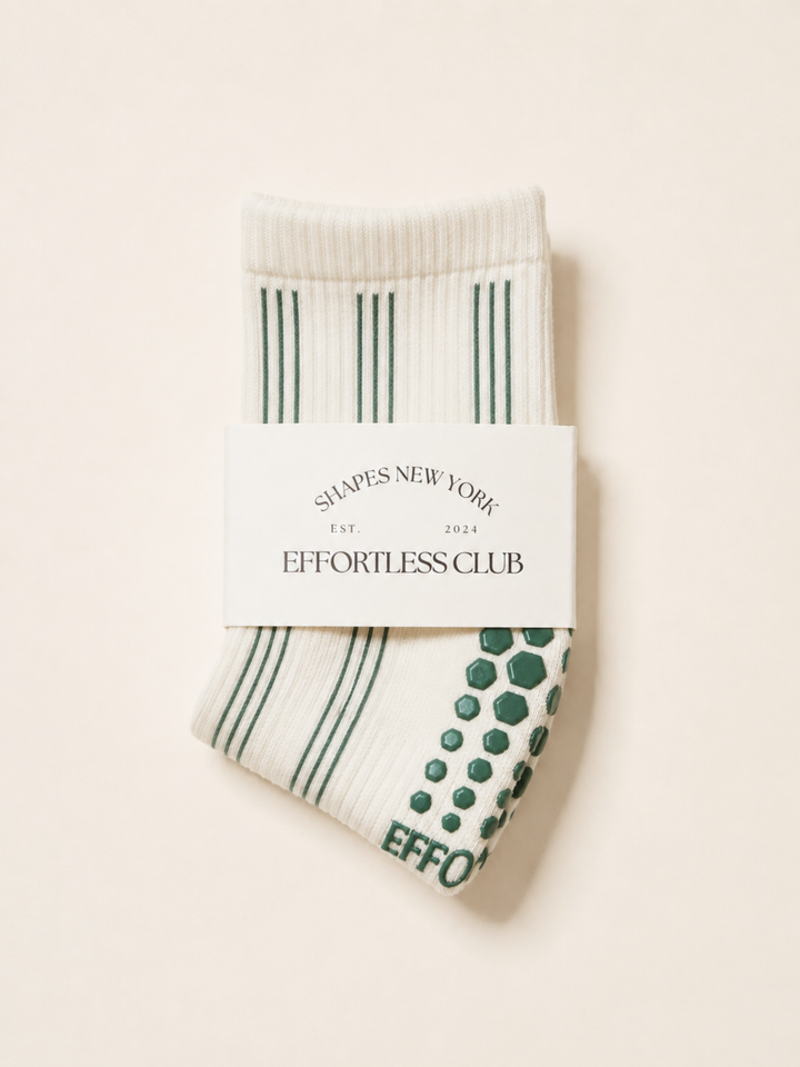 🍀 Lucky Leaf Stripe Grip Sock