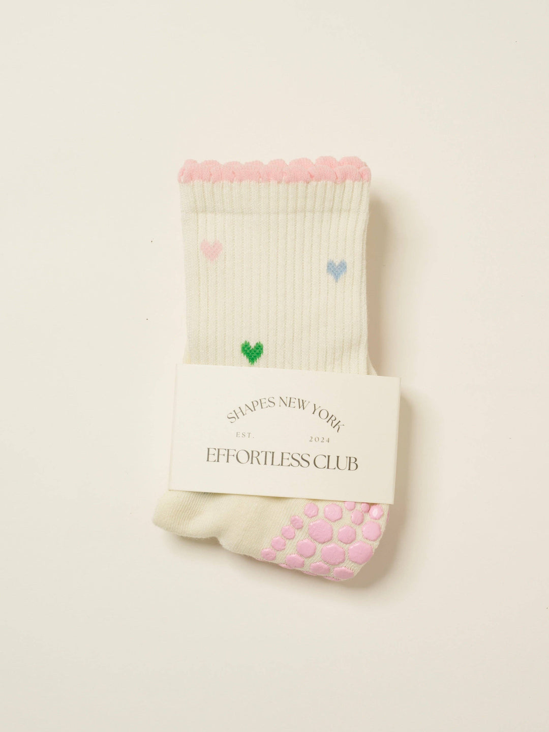 Mini Heart Petal Grip Sock