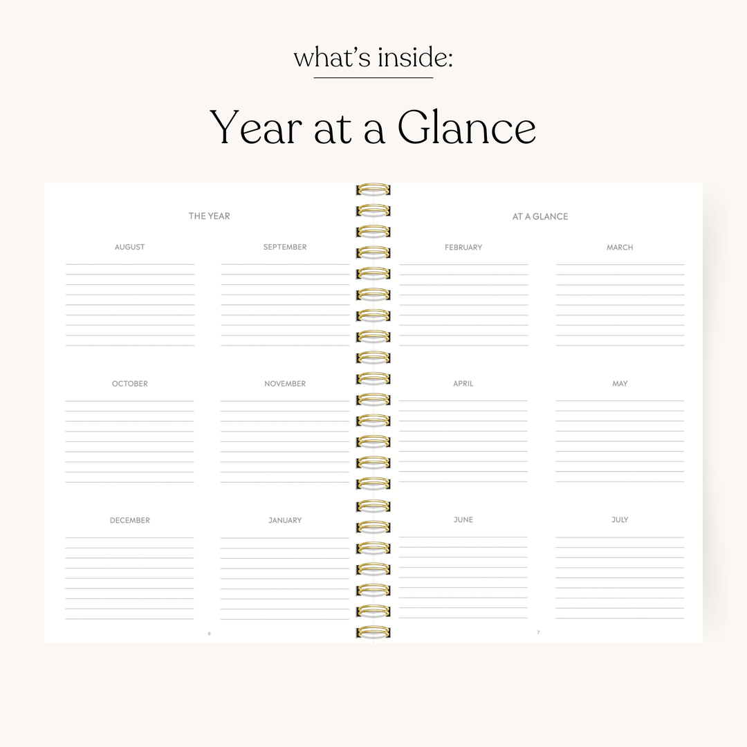 Summer Meadows 2025-2026 Academic Planner: 8.5x11