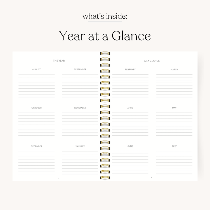Summer Meadows 2025-2026 Academic Planner: 8.5x11
