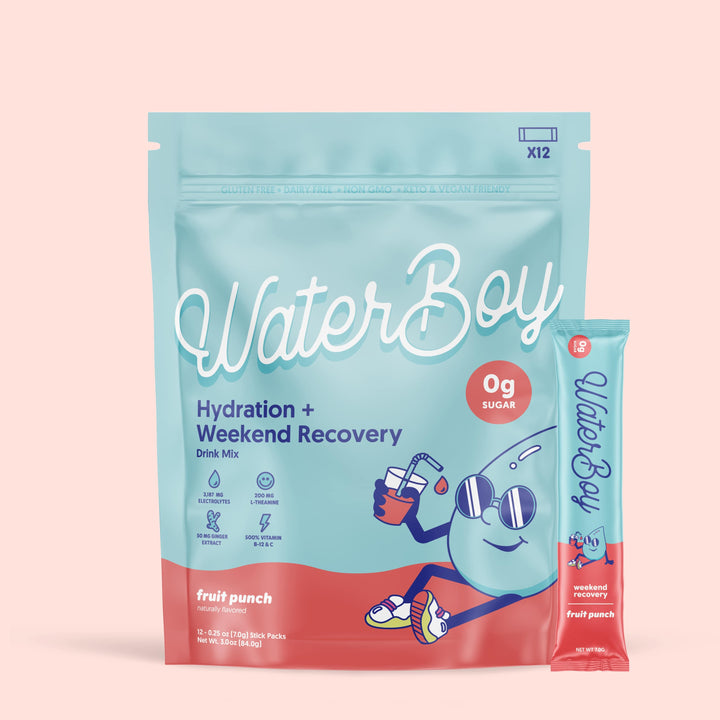 Waterboy Weekend Recovery: Blue Raspberry / 12 pk