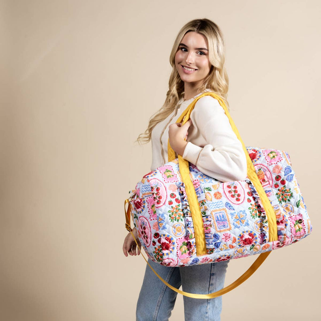 On-the-Go Quilted Weekender Bag–Ciao Bella