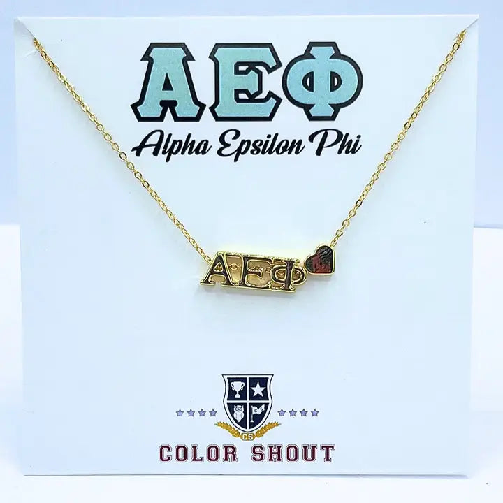 Sorority Heart Necklace