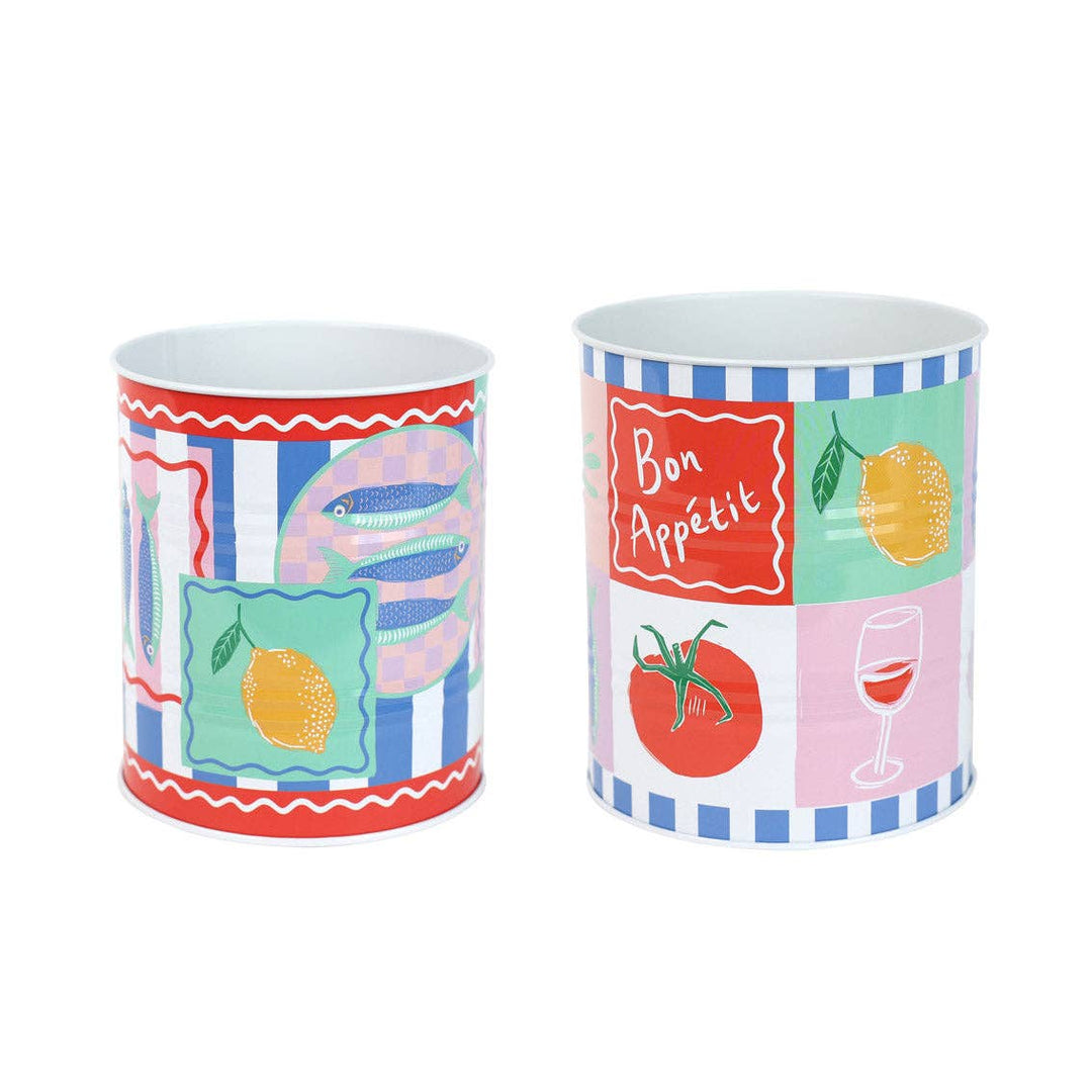 Food Icons Recyclable Storage Tins