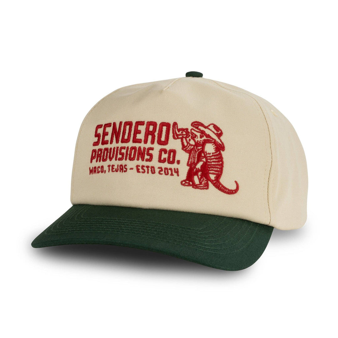 Armadillo Hat: Cream/Green
