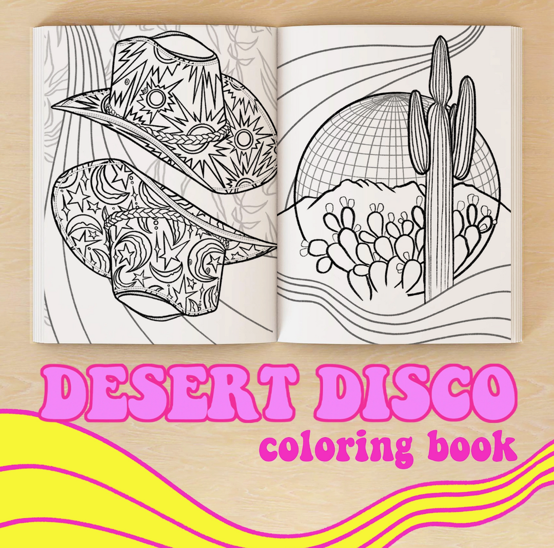 "Desert Disco" Coloring Book