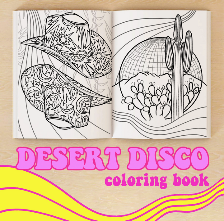 "Desert Disco" Coloring Book