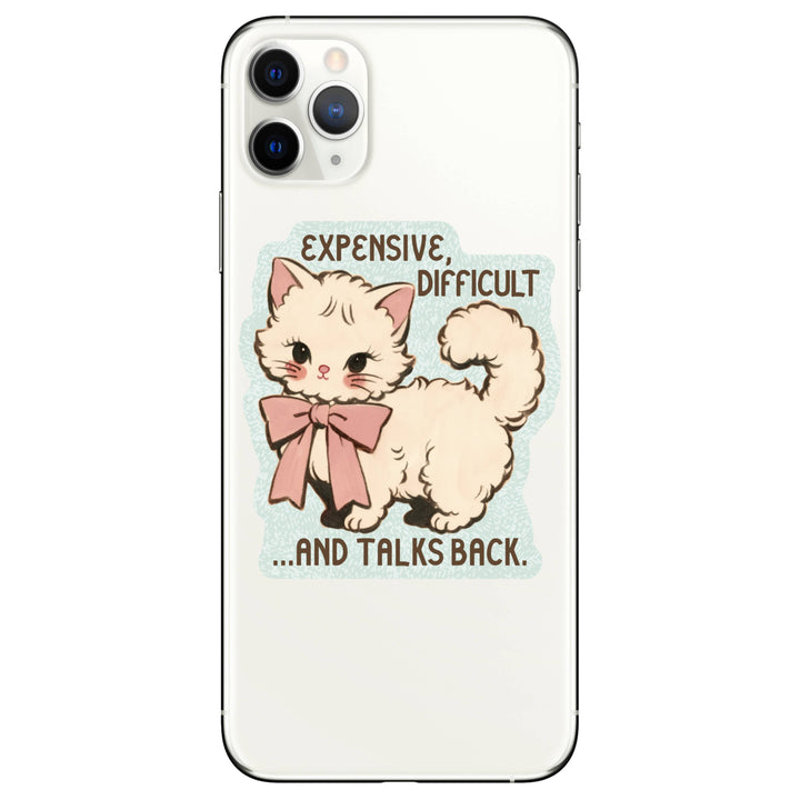Expensive Difficult Kitty Cat High Quality Vinyl Sticker