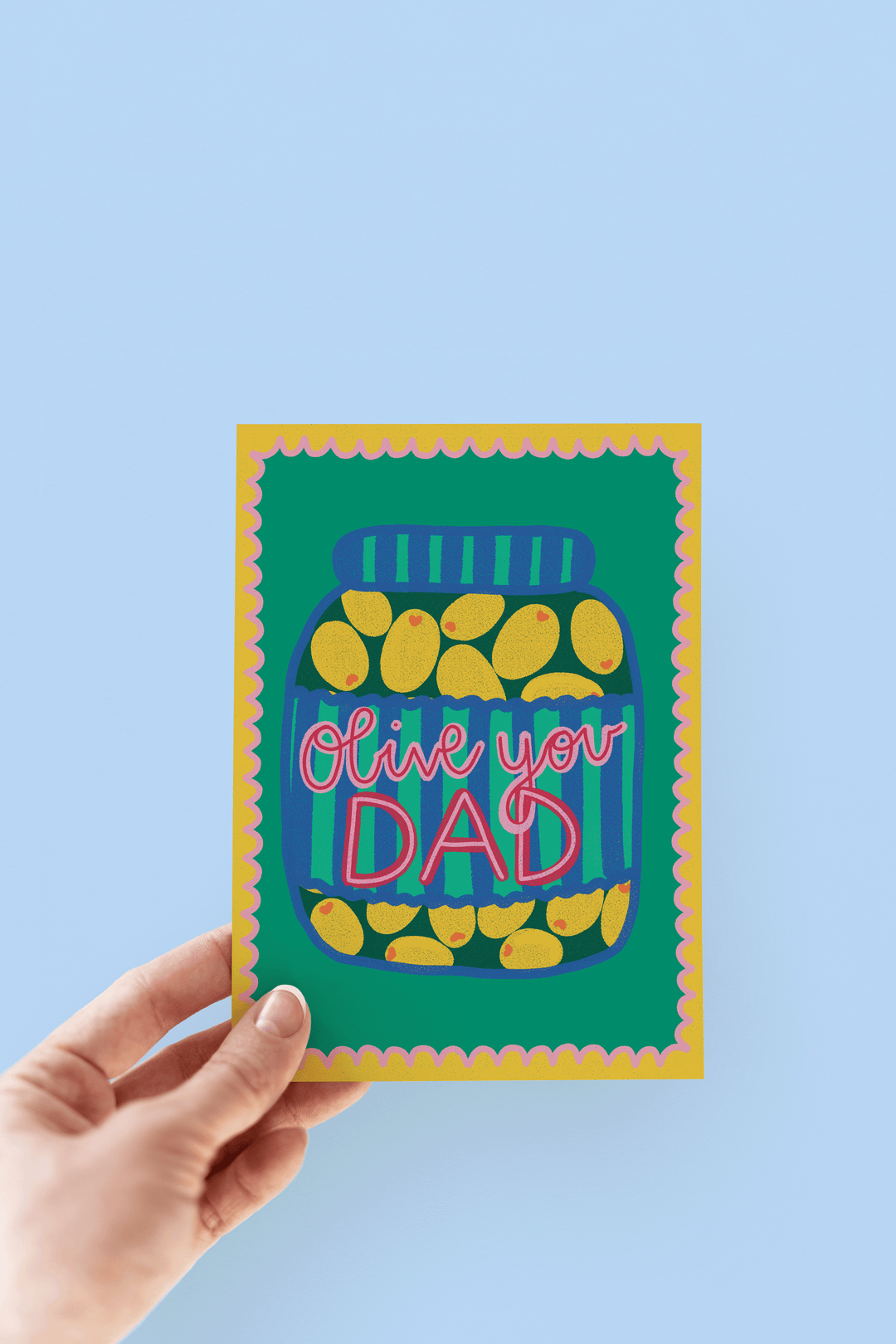 Olive You Dad Father's Day Greeting Card