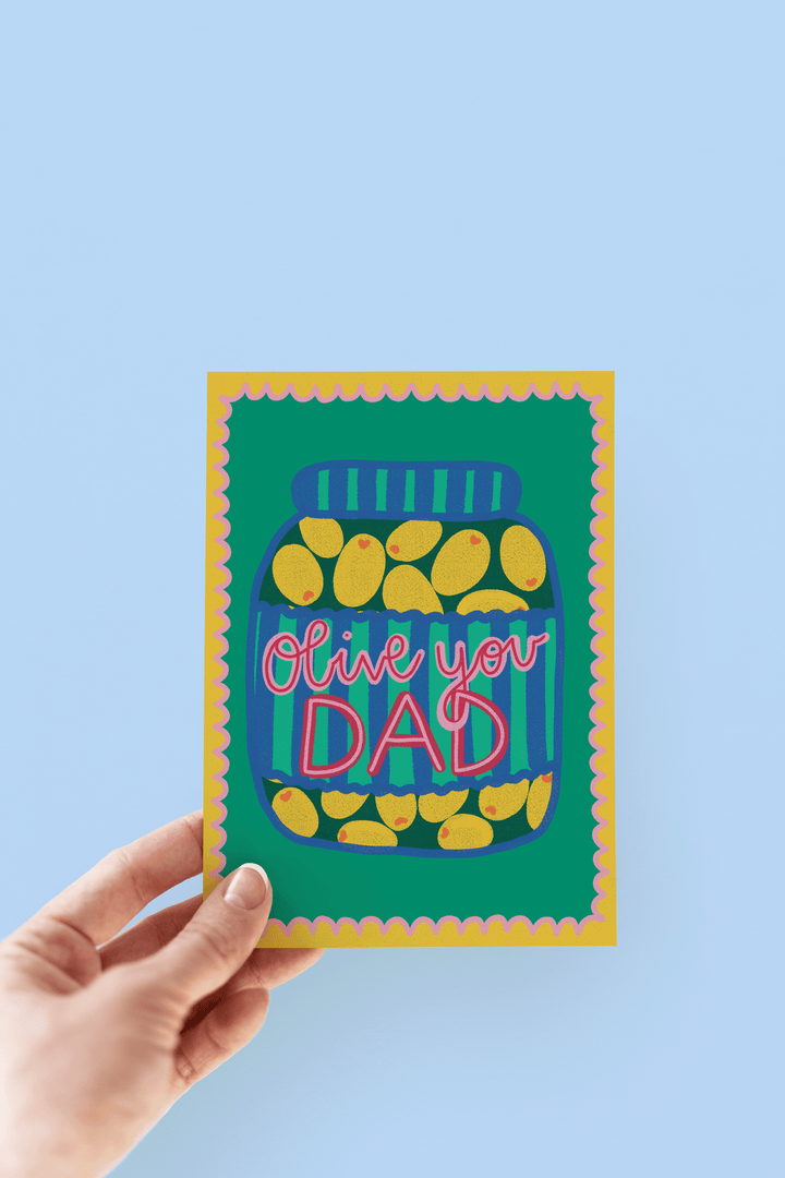 Olive You Dad Father's Day Greeting Card