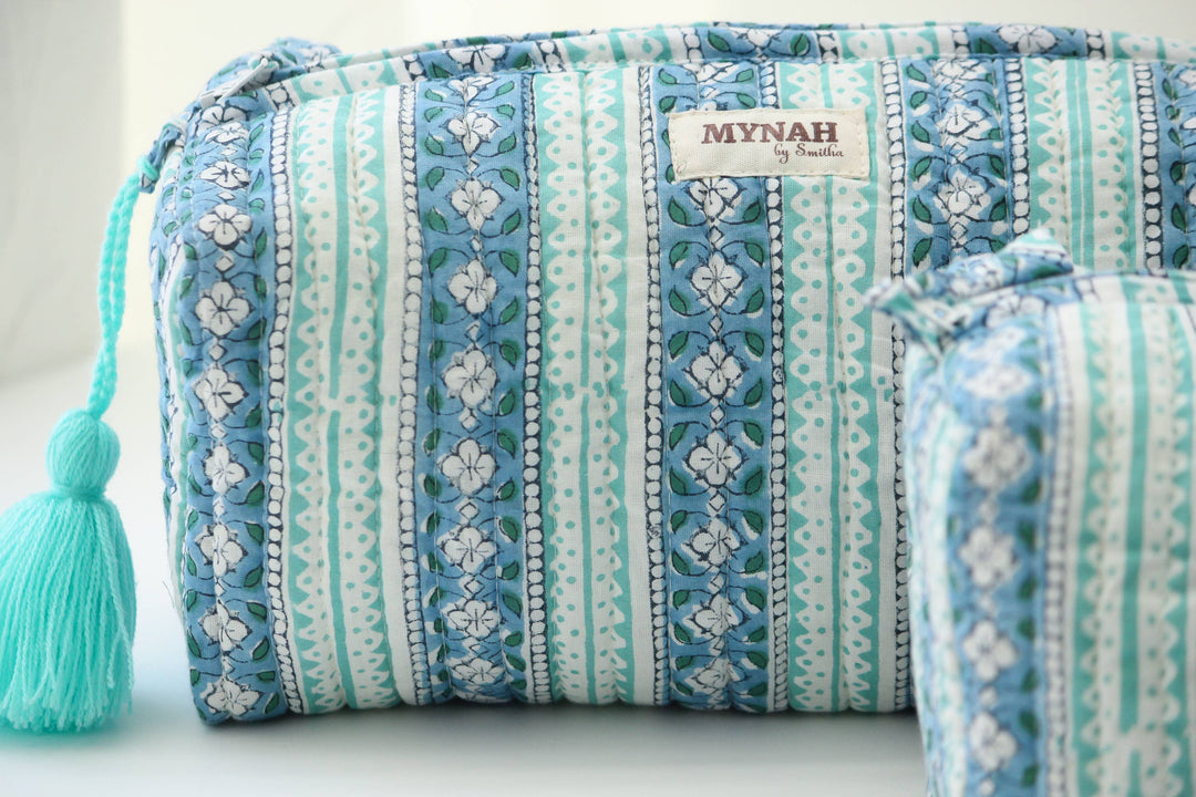 Large Moroccan Stripes Cosmetic Bag