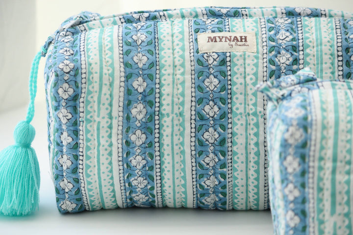 Large Moroccan Stripes Cosmetic Bag